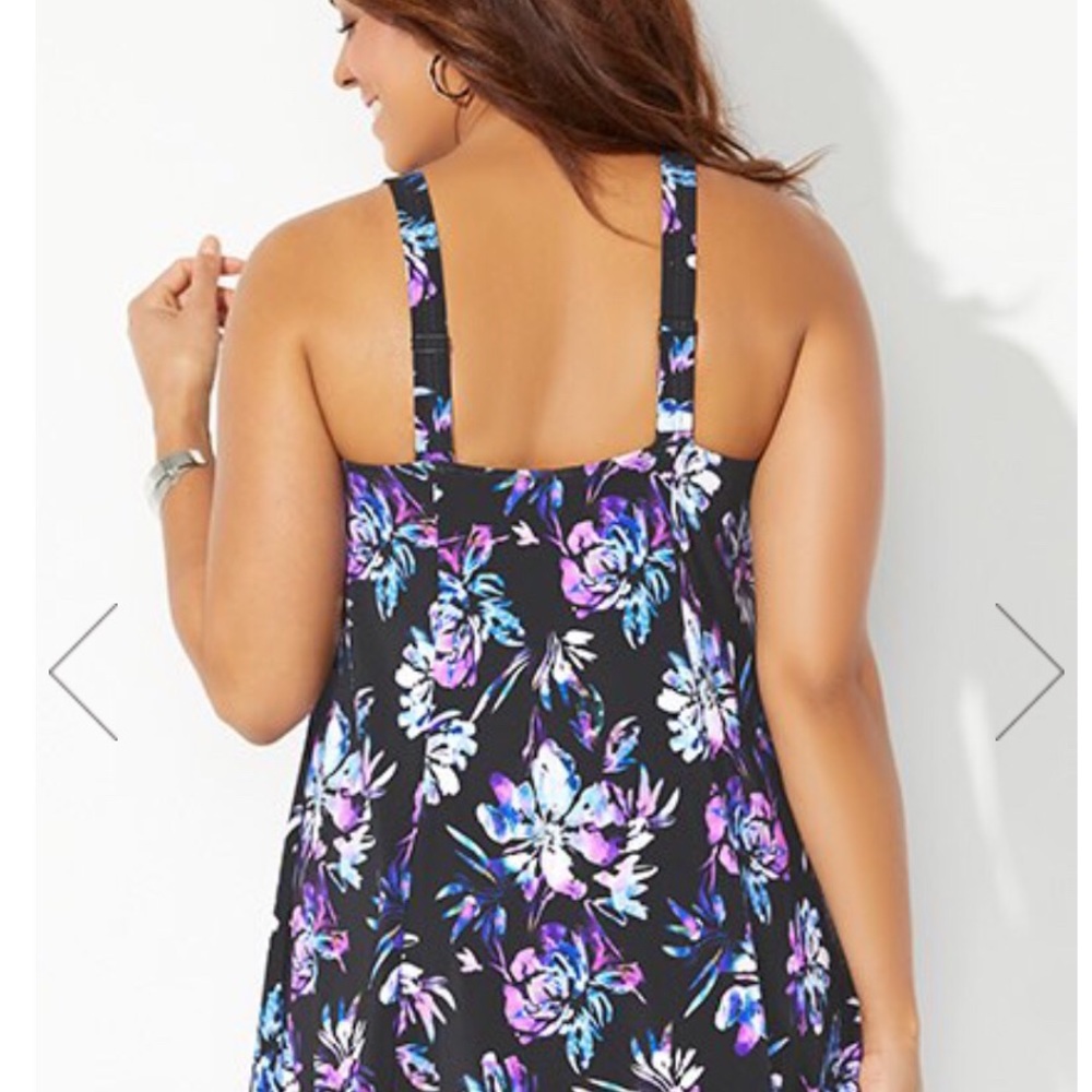 Blue One Piece Swimsuit with Adjustable Straps and Comfortable Fit